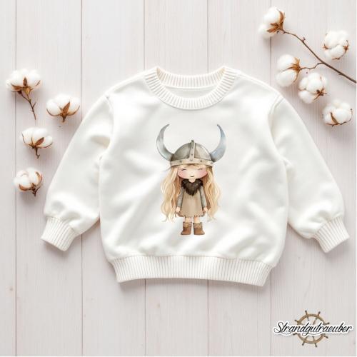 Buegelbild Wikingermädchen blond